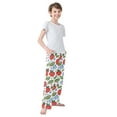 thumbnail image 4 of FORMRS Kids Pajama Pants with Pockets Size 11-12Y Boys Lounge Sleep Bottoms, Vibrant Strawberries, 4 of 8