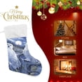 thumbnail image 4 of Coolnut Owls Christmas Stockings Snow Christmas Presonalized Large Stocking Sock, Set of 2 Xmas Party Winter Decor Candy Bag Family Holiday Gift, 17.7 Inch, 4 of 7