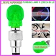 thumbnail image 4 of Gran venta en forma de calavera tapa de válvula LED luz de rueda de la lámpara de neumático para coche moto bicicleta, 4 of 4