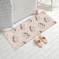 thumbnail image 2 of Cute Hedgehog Pattern with Flowers Bathroom Rugs Mat,Non Slip Microfiber Bathroom Rug,Rubber Backing,Soft Bathroom Mats for Bathroom Floor,Tub and Shower,60x24in(150x60cm), 2 of 5