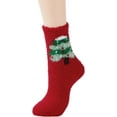 thumbnail image 4 of PUMIER Womens Fuzzy Fluffy Cozy Warm Super Soft Slipper Socks Microfiber 3-8 Pairs Home Socks For Christmas, 4 of 7