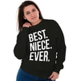 thumbnail image 4 of Best Niece Ever Cute Family Relative Women Crewneck Sweatshirt Brisco Brands X, 4 of 6