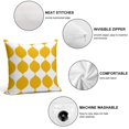 thumbnail image 3 of Yellow Modern Art Geometric Pillow Covers,Yellow Modern Art Geometric Throw Pillow Covers 20"×20" ,Living Room Sofa Couch Pillow Covers,Decorative Pillow Covers, 3 of 7