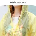 thumbnail image 4 of Visland Long Raincoat Single-breasted Hooded Reusable Men Women Rainy Day Outdoor Hoodie Rain Coat for Garden, 4 of 6