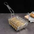 thumbnail image 1 of Canasta de Soporte de Burritos, Ahorro de Tiempo de Acero inoxidable, Largo de 8 Conchas, Cesta de Tacos para Cocina en Casa para Barras de Bocadillos, 1 of 7