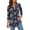 Dark Blue, variant on Women Tunic Tops Summer 3/4 Length Sleeve Blouses Casual V Neck Shirt Fashion Loose Tops