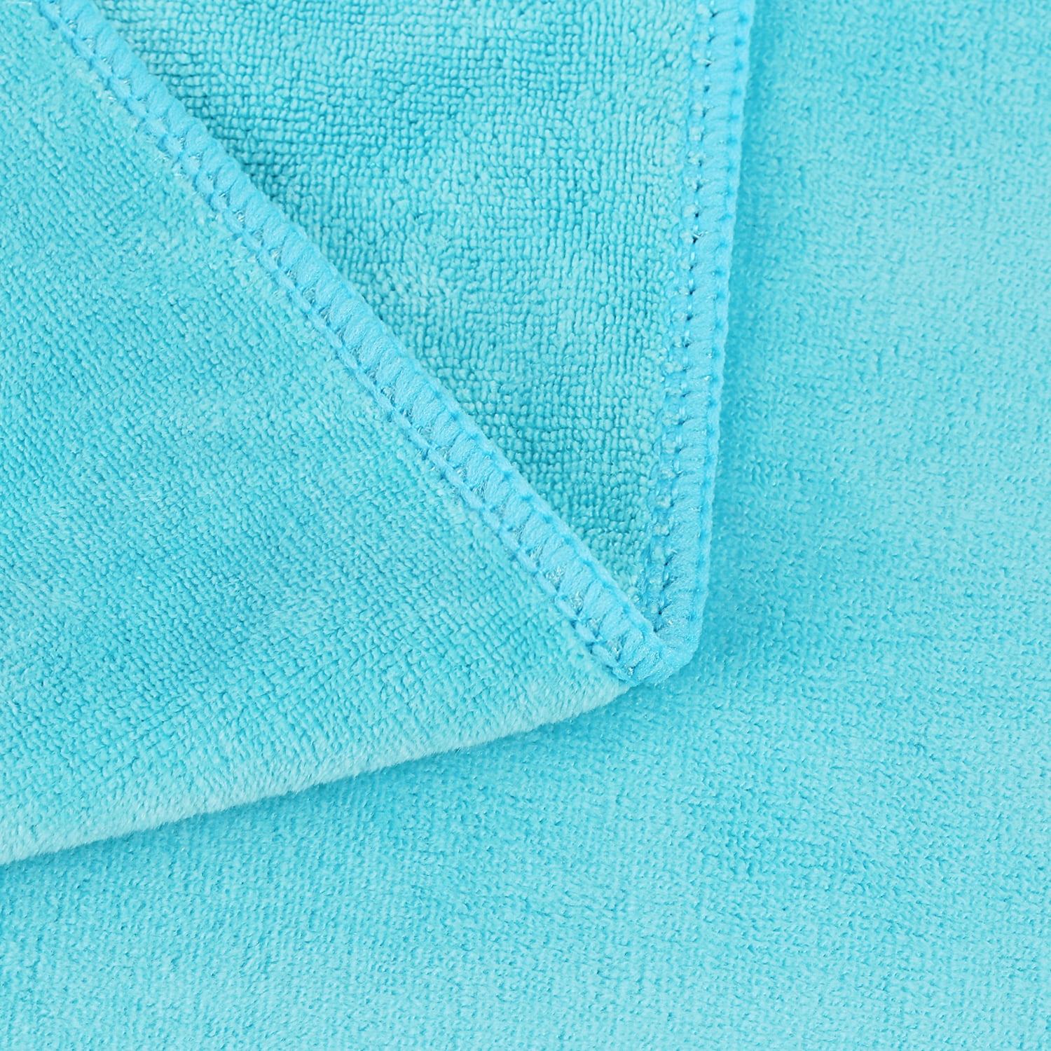 NC Microfiber Bath Towels 2 Pack Towel Sets (35" x 70") - Extra Absorbent, Fast Drying, Aquamarine