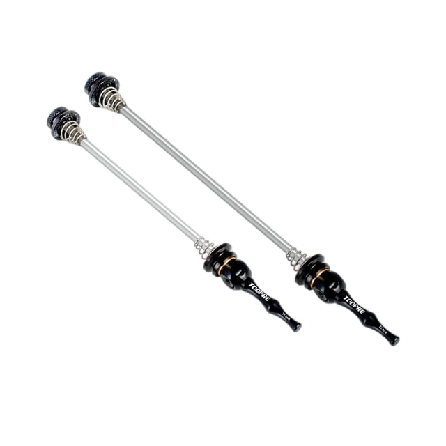 2Pcs Bike Quick Release Skewer Titanium Alloy Front Rear 100mm 135mm Universal Black