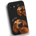 thumbnail image 3 of "Also Me" Design Custom Pet iPhone 17 Case – 4 Colors & 4 Patterns | YingMart Personalized Pet Portrait Protective Cover for Dog Lovers (DarkBrown, iPhone17Air, Style3), 3 of 116