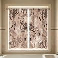 thumbnail image 5 of Beautynvta 2 Pack Coffee Cup Print Kitchen Curtains, Rod Pocket Light Filtering Coffee Themed Short Window Drapes, Curtain Panels for Kitchen Sink Farmhouse Decor, 5 of 6