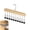 A, variant on Agiufgs 10 Clip Scarf Hanger Wood, Rotating 360 Degree Hook with Towel Rack Design, for Closet Organization Setup and Daily Use, A