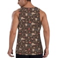 thumbnail image 3 of Fotbe Dachshund Dog Puppy Pattern Men's Quick Dry Workout Tank Top Gym Muscle Tee Fitness Bodybuilding Sleeveless T Shirt Breathable Workout Shirt-4X-Large, 3 of 9