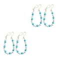 thumbnail image 1 of mmirethe Ensemble Tendance de 2 Tiebacks de Rideaux de Perles de Bois d'Inspiration Boho Holdbacks Rideau Bleu 52cm 2Set, 1 of 6