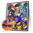 thumbnail image 2 of Pintura de diamante 5D DIY taladro redondo completo Pokemon Kit decoración del hogar arte artesanal FLhrweasw Nuevo, 2 of 9