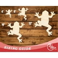 thumbnail image 3 of Unfinished Wood Tree Frog Climbing Shape 30" / 1/4", 3 of 3