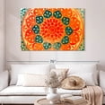 thumbnail image 2 of Elephant Stock Abstract Lotus Wall Art - Horizontal Canvas Wall Art - Living Room Wall Decor - Decor Elements Canvas - Yellow And Orange Decor - 48" x 32", 2 of 8