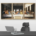 thumbnail image 2 of wall26 - Last Supper Leonardo Da Vinci - Framed Canvas Art Wall Art - 24"x36"x3 Natural, 2 of 5