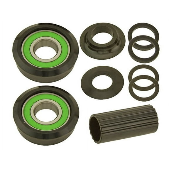 Alta Bicycle Bottom Bracket Set American Kit Spindle Type 19mm in Black