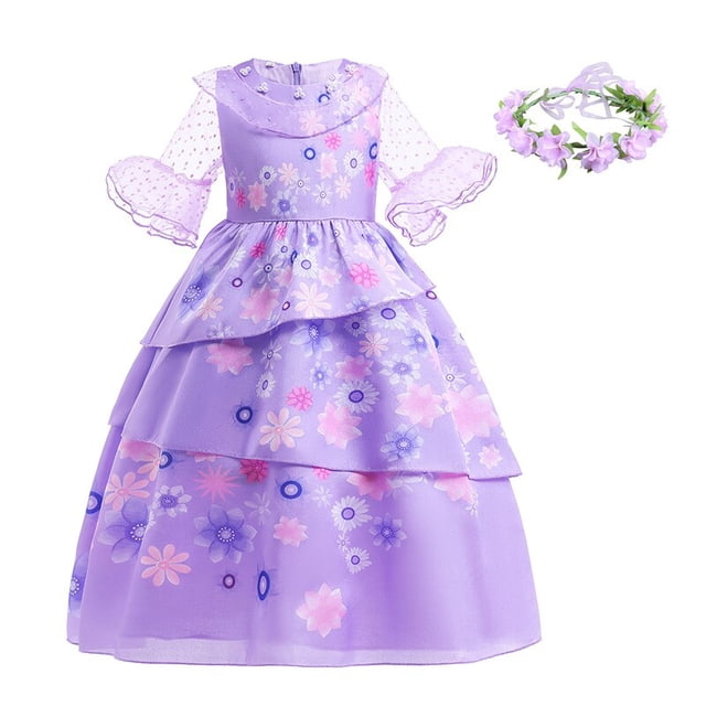 Disney Princess Encanto Charm Dress para niña, disfraz de carnaval, Mirabel, Isabella, ix cumpleaños, graduación, niño zhangyuxiang unisex