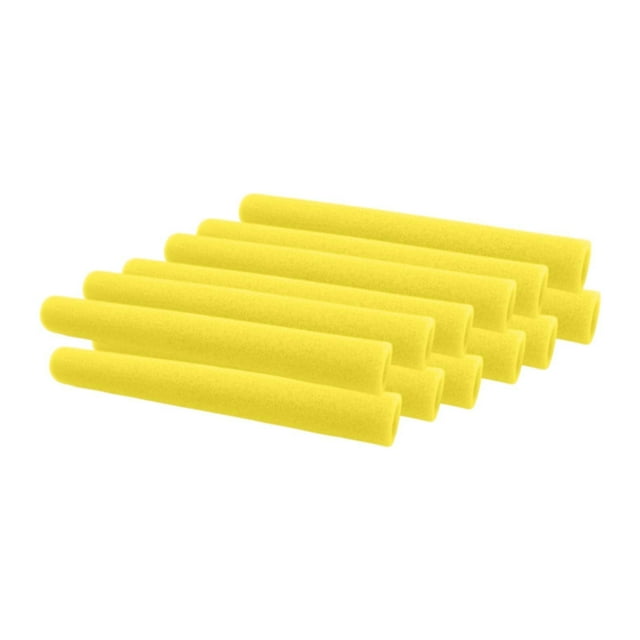 12 piezas Mangas de espuma de trampolín Partes protectoras Piezas de 40 cm Protección de trampolín portátiles Cubiertas de postes de trampolín Amarillo