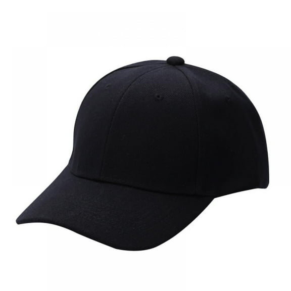 Monfince Men Women Plain Baseball Cap Unisex Curved Visor Hat Hip-Hop Adjustable Peaked Hat