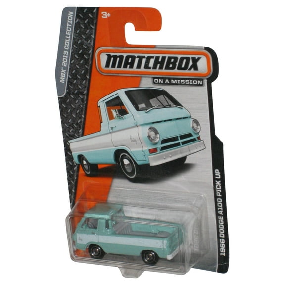 Matchbox MBX 2013 Collection On A Mission 1966 Dodge A100 Pick Up Green Toy Car