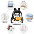 thumbnail image 3 of Gudetama Clear Backpack Heavy Duty See Through Bookbag Transparent Bag for Colleges School Work Sport Travel, 3 of 7