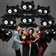 thumbnail image 3 of Black Halloween Bat Balloons - 35 Inch, Pack of 8 | Spooky Halloween Balloons for Halloween Party Decorations | Baby Bat Balloon, Halloween Mylar Ball, 3 of 5