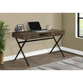 thumbnail image 5 of Newboti Computer Desk, Home Office, Laptop, Storage Drawers, 48"l, Work, Brown Laminate, Black Metal, Contemporary, Modern 532553764540071, 5 of 6