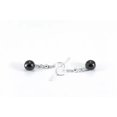 thumbnail image 3 of K-KED Earrings bead 12mm Shungite C60 Fullerenes Karelia EMF protection Russia, 3 of 3