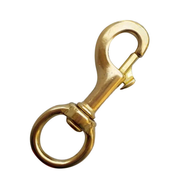 Durable Solid Brass Swivel Eye Clasp Bolt Snap Trigger Hook Heavy Duty Diving 