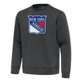 thumbnail image 2 of Men's Antigua Pewter New York Rangers Relevant Lightweight Pullover Sweatshirt, 2 of 3