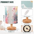 thumbnail image 3 of Deer and Trees Flowers Mountains Table Lamp USB Bedside Desk Nightstand Lamp Printed Gifts Small Lamp Wood Base for Bedroom Living Room Kids Room College Dorm, 3 of 7