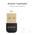 thumbnail image 3 of Adaptador ORICO BTA-403 Adaptador USB compatible con Bluetooth BT4.0 Dongle Receptor de música (Negro) Likrtyny Para estrenar, 3 of 7