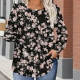 thumbnail image 4 of Neewe Plus Size Tops for Women Winter Long Sleeve Shirts Crew Neck Casual Loose Tunic Blouse, 4 of 6