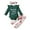 Green, variant on Dooleck Newborn Infant Baby Girl Clothes Ruffle Romper Pants Headband 3pc Outfit Set