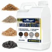 Fast-Drying Lockdown Mulch Glue, 12-24 Month Outdoor Hold for Pea Gravel, Rocks & Wood Chips, Weed & Erosion Resistant, Pet & Plant Safe (64oz)