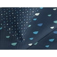 thumbnail image 4 of Ambesonne Navy Blue Quilted Bedspread Set 3 Pcs, Indigo Rain Drops, King Size, Turquoise Pale Blue, 4 of 5
