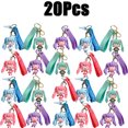thumbnail image 1 of 20Pcs Hatsune Miku 6cm Kawaii Figure Keychain PVC Model Bag Pendant Anime Car Keyring Doll Cartoon Double Tail Girl Key Chain, 1 of 5