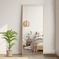 thumbnail image 2 of MAYEERTY 64in Full Length Mirror Rectangle Standing Floor Mirror with Bracket, Aluminum Alloy, Gold, 2 of 6