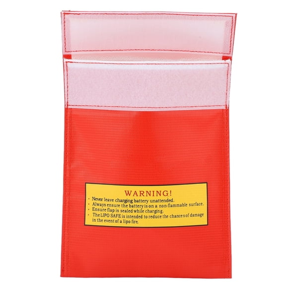 RC Lipo Battery Bag, lipo Safe Bag, 7x9inch Fireproof, Explosion-Proof, Radiation Protection, lipo Protective Bag for Charging and Storage[Red]