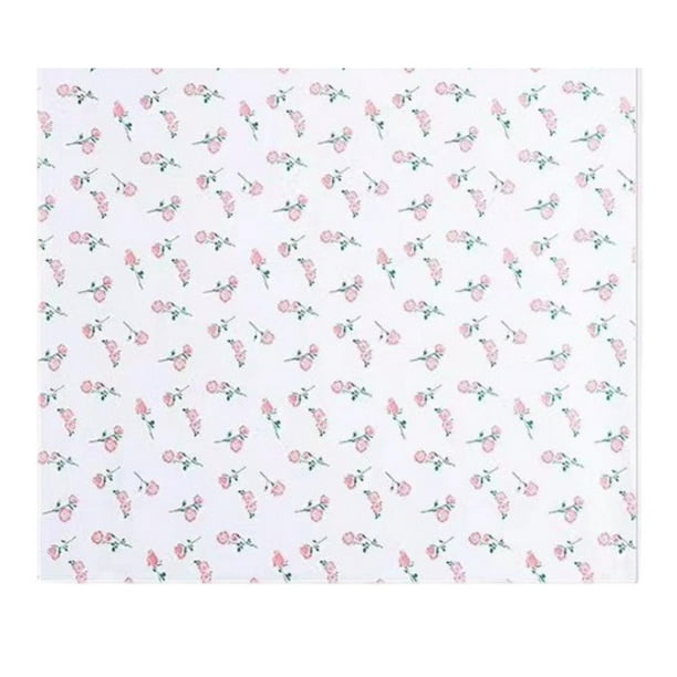 Papel de regalo Floral, arreglo de flores DIY, hojas de revestimiento de ramo Floral impermeables para ramo de floristería, compromiso de cumpleaños blanco rosa