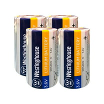 Westinghouse ER26500 C Size 3.6V 9000mAh Li-Socl2 Lithium Thionyl Chloride  Primary Non-Rechargeable Battery (4 Count) 
