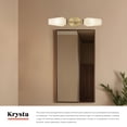 thumbnail image 4 of Alora Lighting WV424720BGOP Krysta 20" Tall Bathroom Sconce - Brushed Gold / Opal Glass, 4 of 7