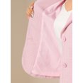 thumbnail image 5 of DARING DIVA Women's Notch Lapel Long Sleeve Elegant Business Casual Jacket L Pink, 5 of 6