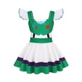 thumbnail image 3 of Halloween Costume Space Ranger Cowgirl Cosplay Outfits Flutter Sleeve Superhero Character Skater Dress for Theme Party,Size 140, 3 of 9
