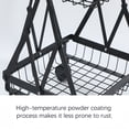 thumbnail image 4 of Adjustable Metal Kitchen Rack With Rolling Wheels For Spacious Fruit Storage, 4 of 7