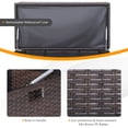thumbnail image 5 of Fonirra Patio Rattan Wicker Storage Deck Box Container 50 Gallon, All-Weather  Storage Box with Protective Liner and Wheels, 5 of 8