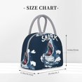 thumbnail image 2 of Fotbe Shark Bolsa de Almuerzo con Estampado, Lonchera Aislada, Contenedor de Comida Reutilizable Tipo Cooler a Prueba de Fugas, 2 of 6