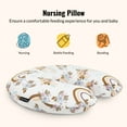 thumbnail image 4 of Dream On Me Beeboo Nursing Pillow and Positioner, Breastfeeding and Bottlefeeding Pillow, Removable and Washable Pillow Cover, Soft and Breathable Fabric in Rainbow White, 4 of 7